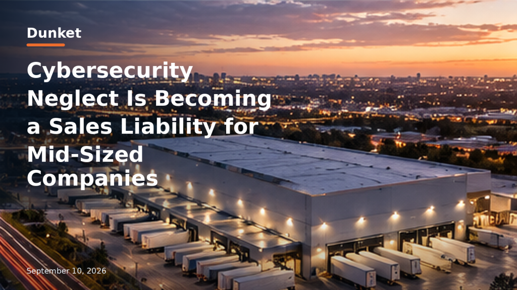 Cybersecurity Neglect Is Becoming a Sales Liability for Mid-Sized Companies